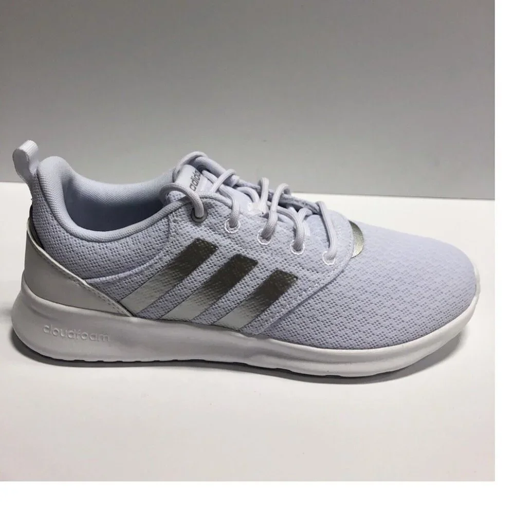 Adidas Women’s QT Racer 2.0, White Running Shoes, Size 8.5M